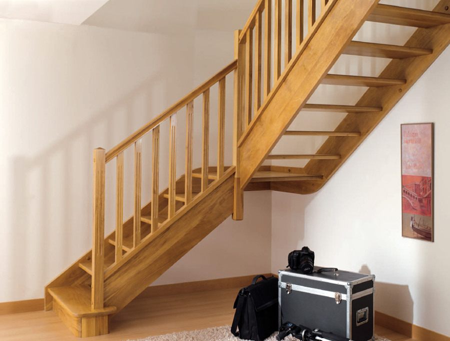 Escalera de roble Europeo