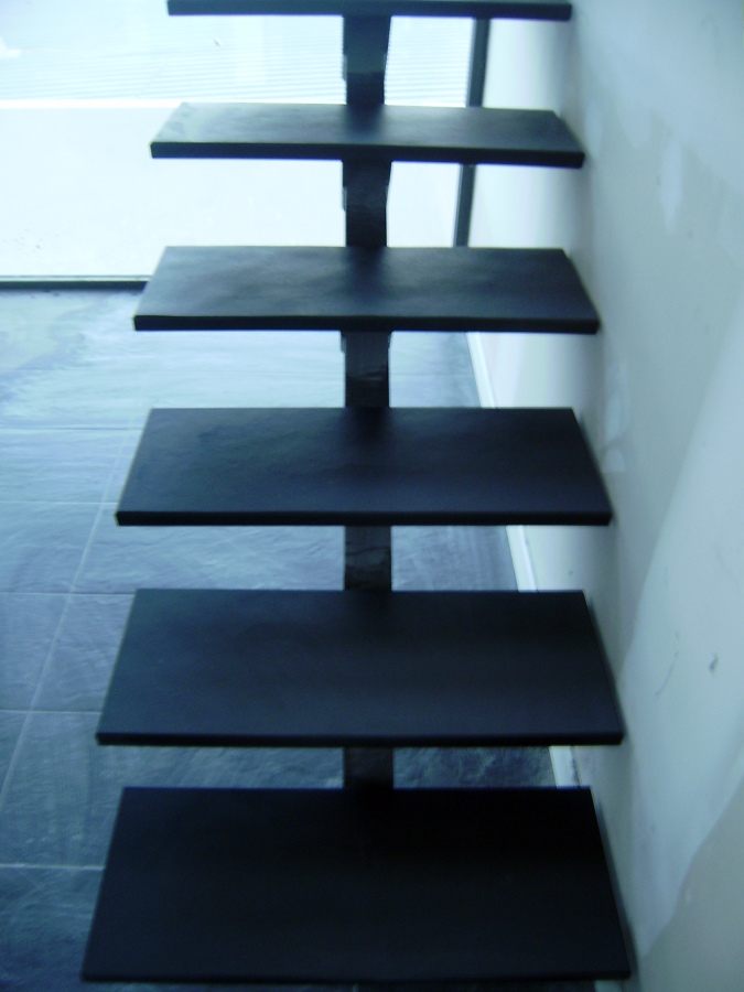 Escalera pizarra negra