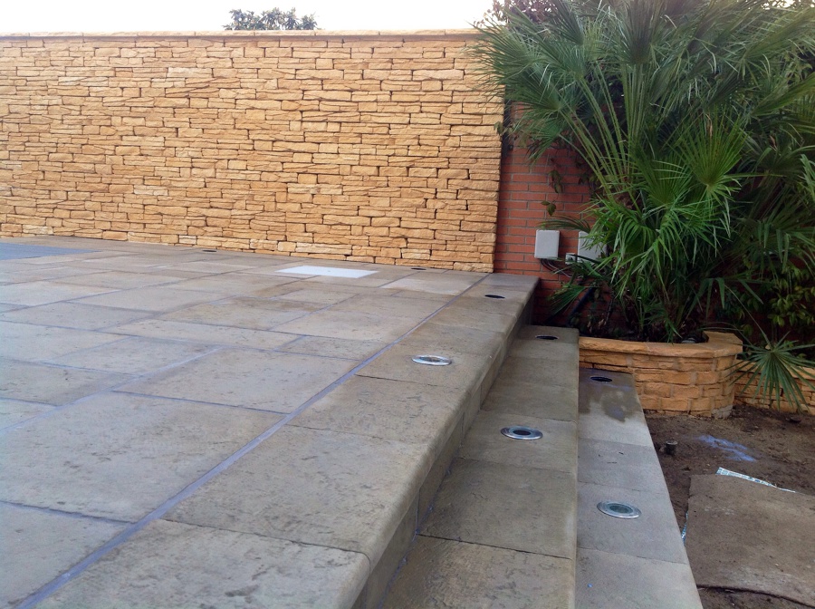 Escaleras con focos Led 