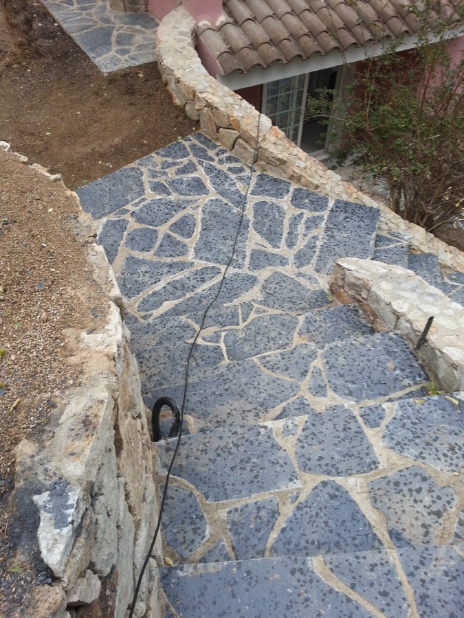 escaleras de pizarra