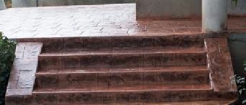 escaleras foradas de mortero impreso