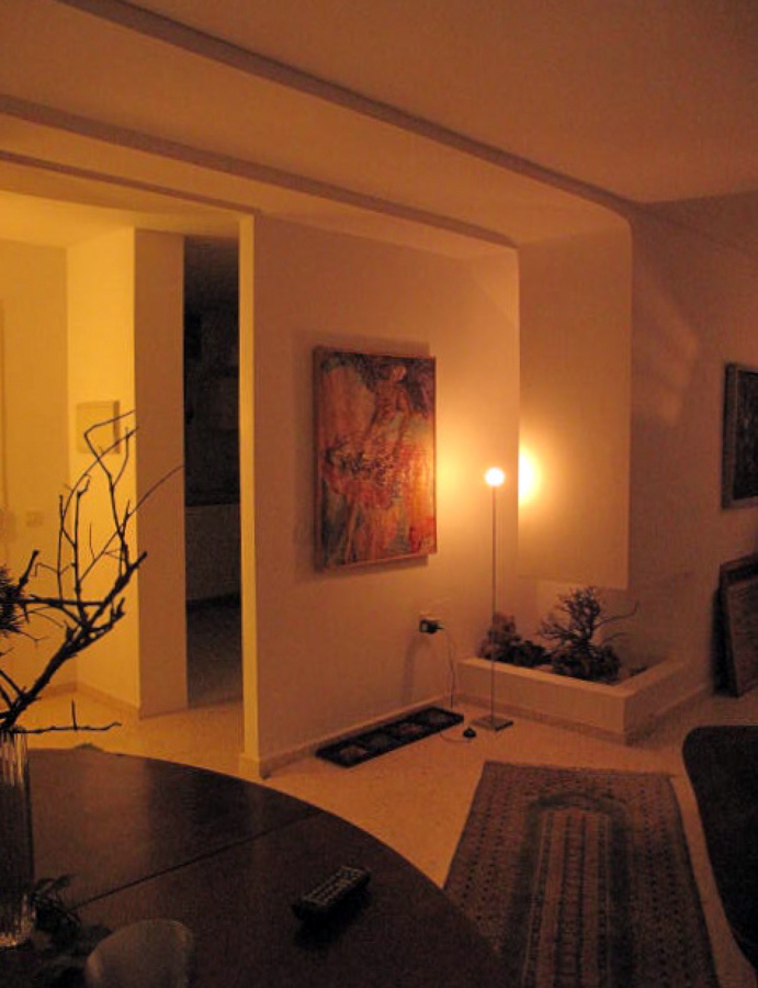 Escena nocturna Estar Comedor