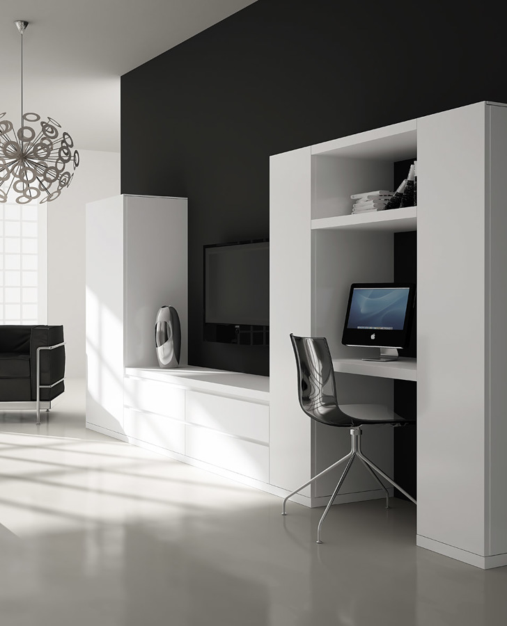 Escriptori Area lacat blanc mate