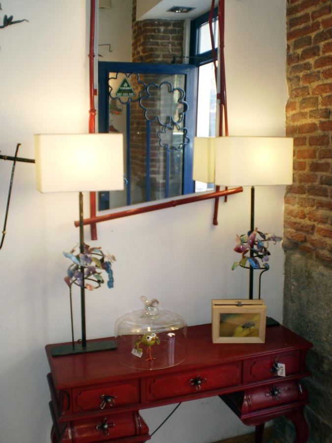 espejos, lámparas, muebles..