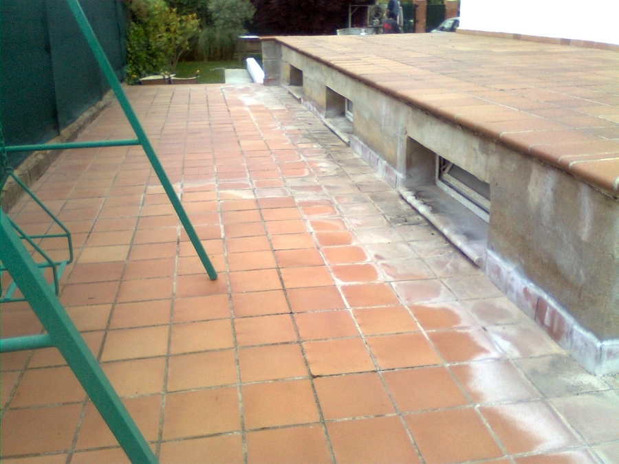 Estado inicial de una cubierta plana