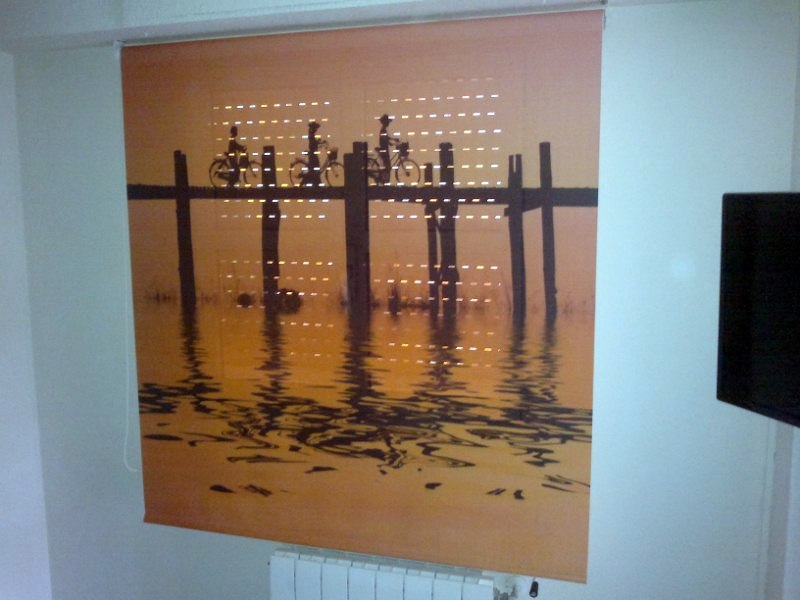 Estor enrollable serigrafiado