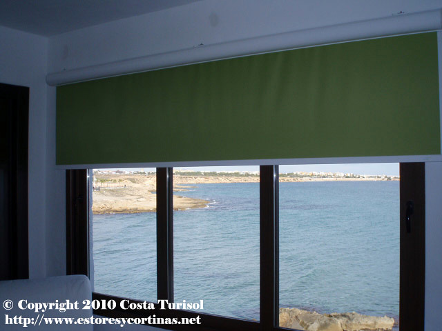 Estor enrollable verde