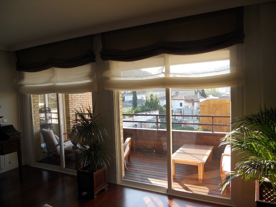 Estores plegables dobles