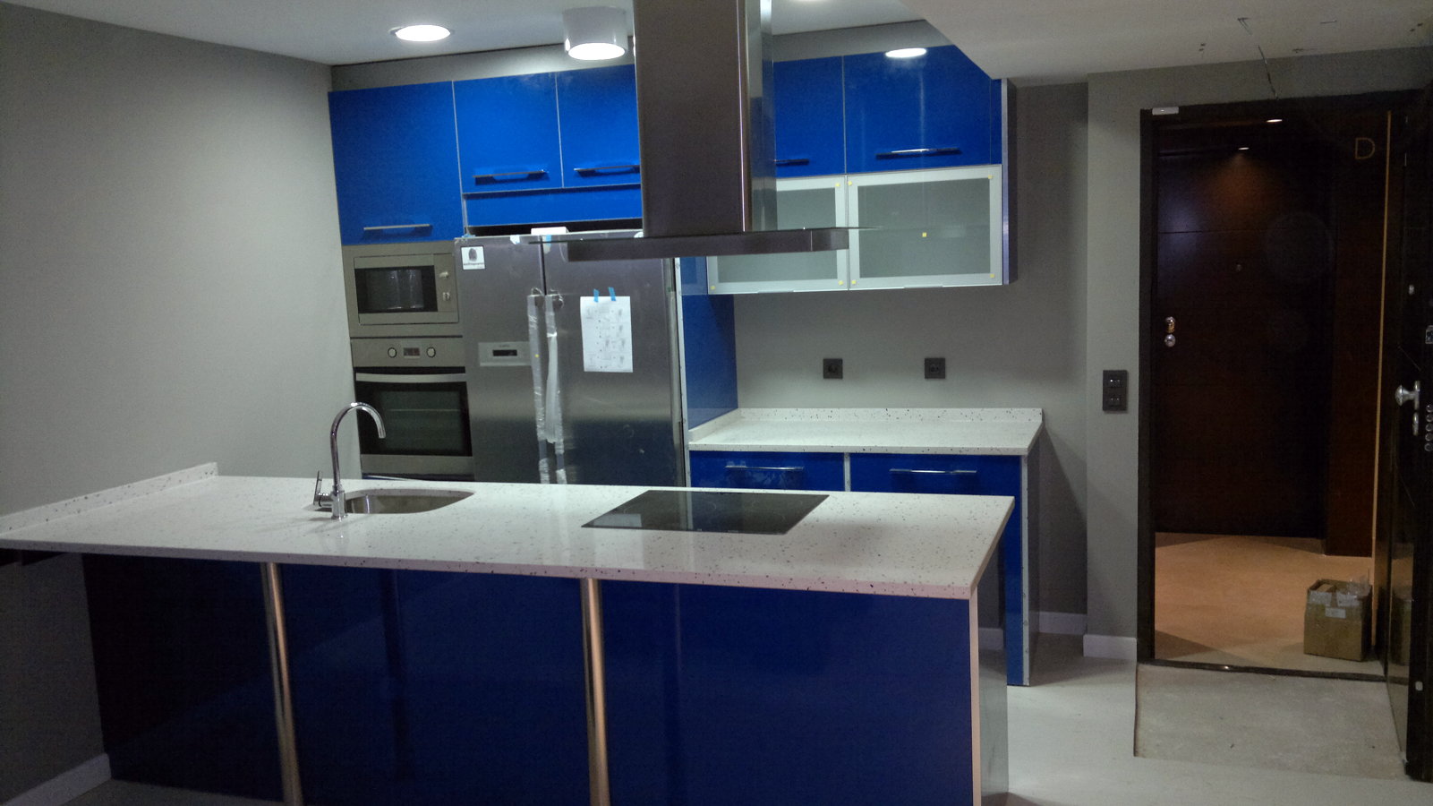 Estratificdo alto brillo azulón