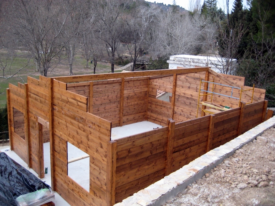 Estructura de casa de madera