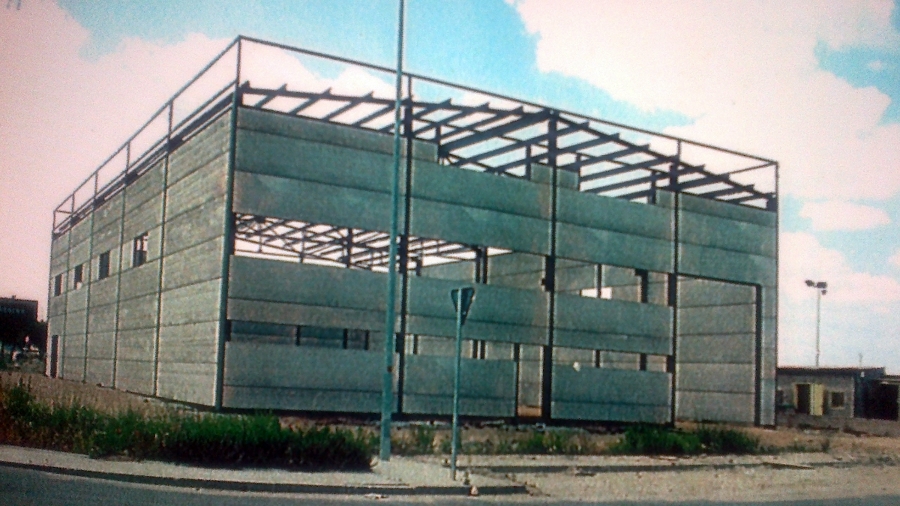 ESTRUCTURA METALICA Y PANEL ALVEOLAR