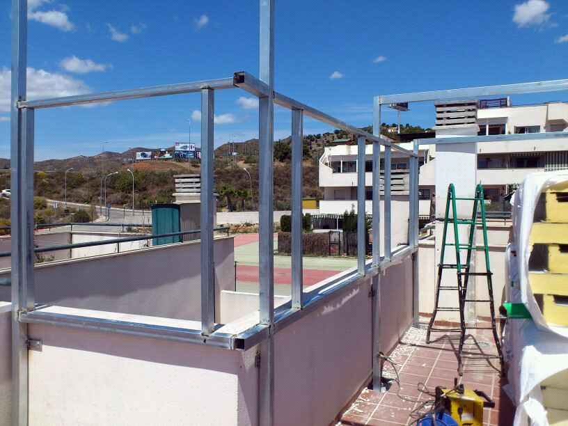 Estructura para cubierta atico