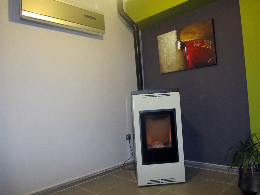 Estufa/caldera de pellet