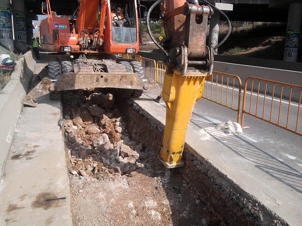 Excavacion Carretera principal  Castellon