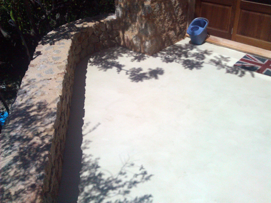 exteriores  despues  de aplicar micro cemento