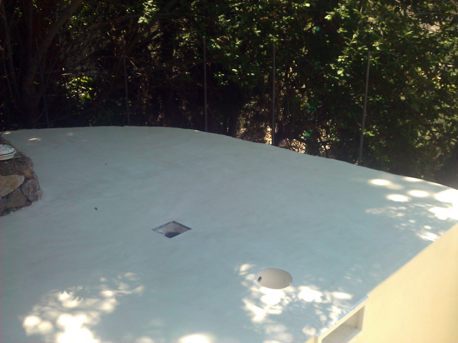 exteriores y piscina  despues  de aplicar micro cemento