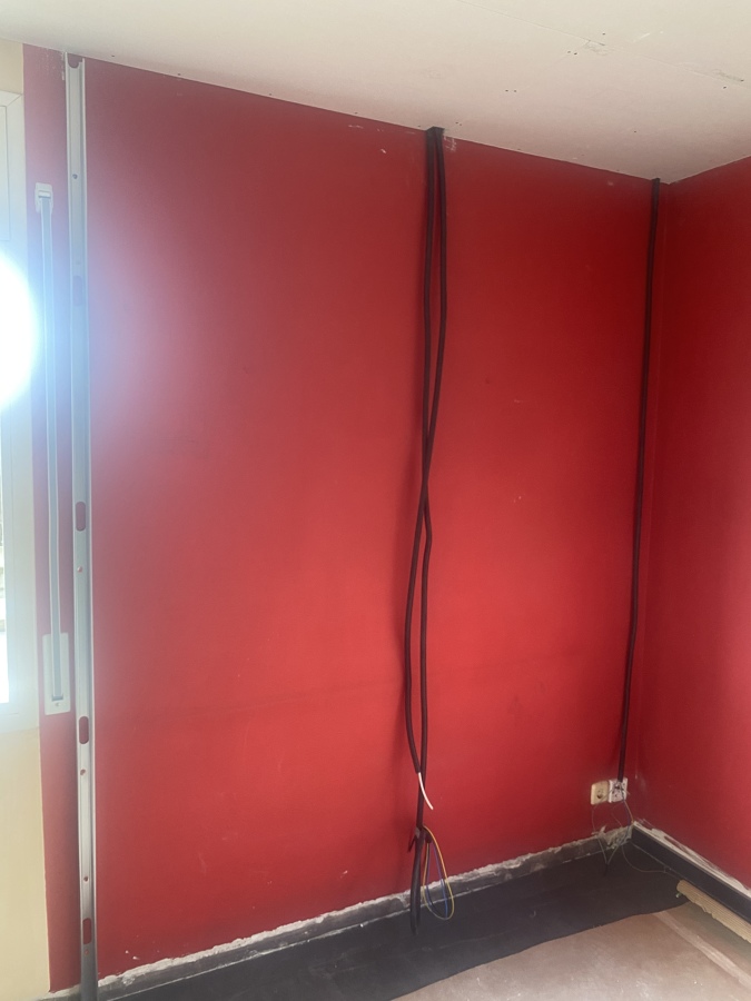 Pared donde va a ir mueble de pladur