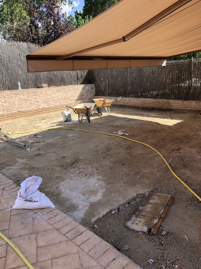 Preparacion del terreno para holmigon