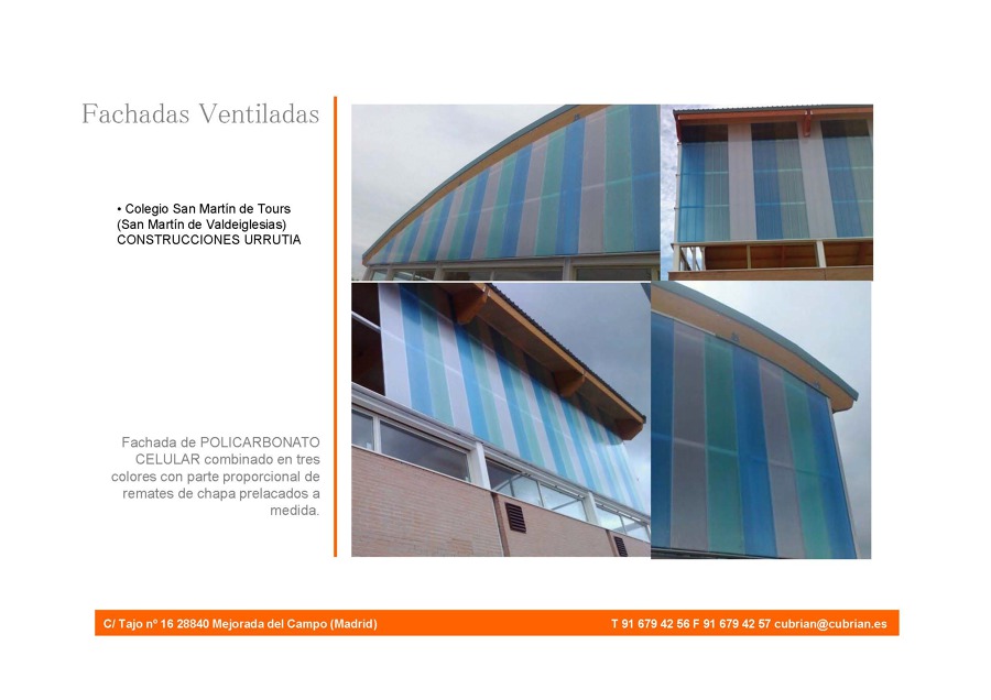 Fachada de Policarbonato