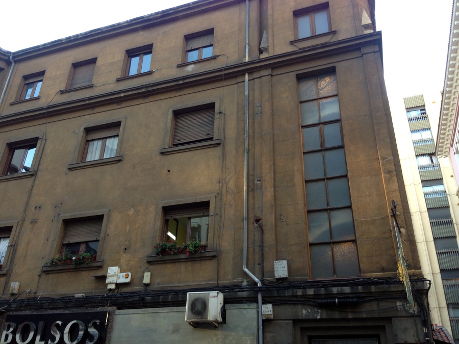 Fachada en el centro de León 