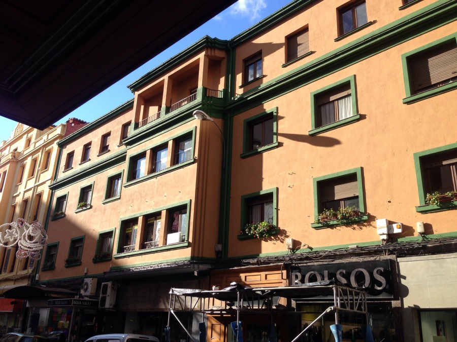 Fachada en el centro de León 