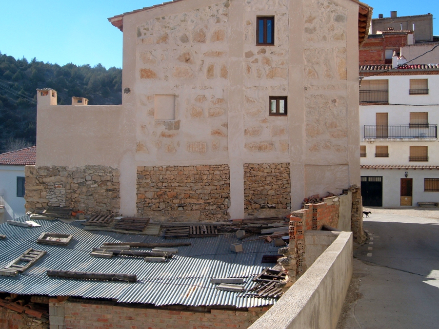 Fachada lateral terminada