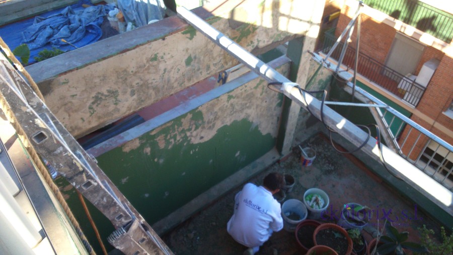 Fachada. Preparación.