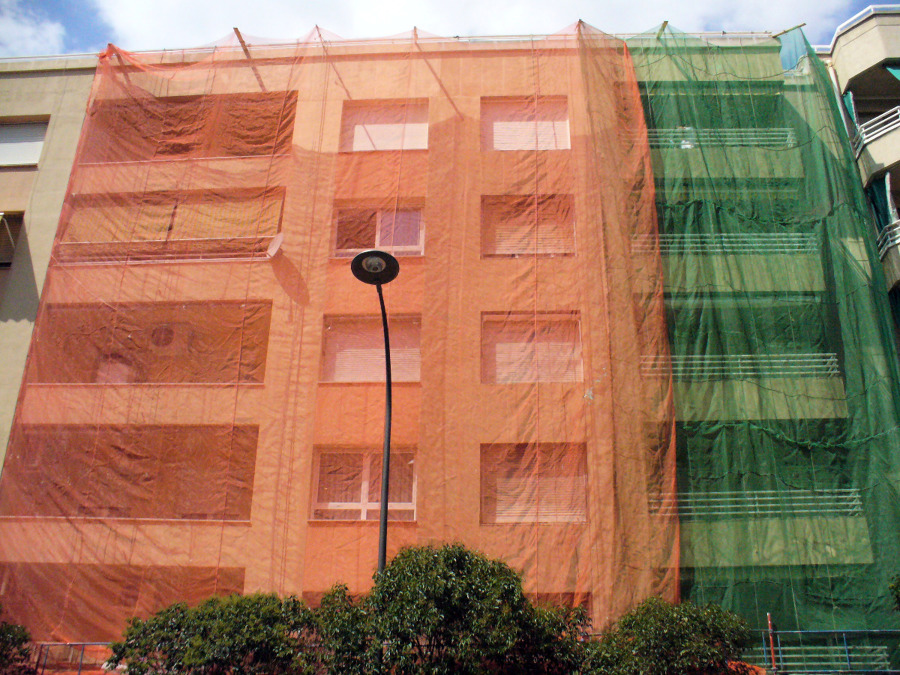 FACHADA REUS DURANTE REHABILITACION 