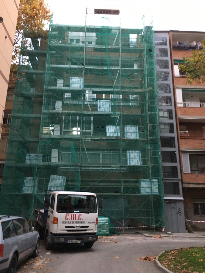 ANDAMIOS FACHADA SATE