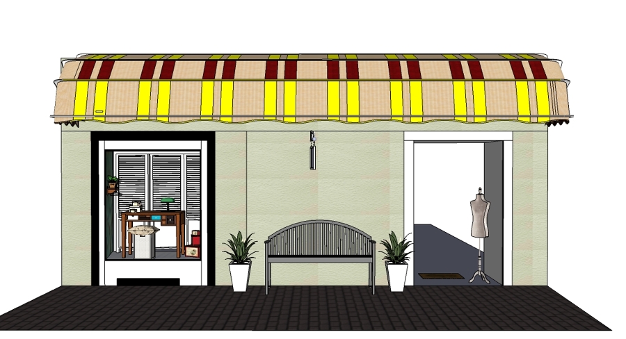 Fachada y escaparate El desván de Bea