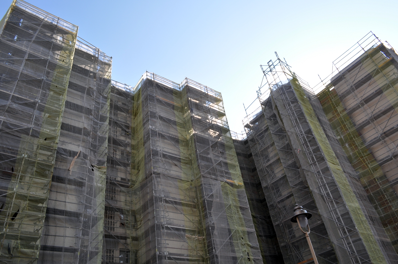 Fachadas en ejecución