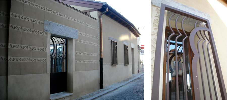 Fachadas. Esgrafiado segoviano.