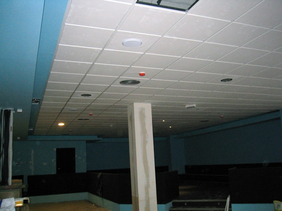 Falso techo de escayola aligerada 60 x 60