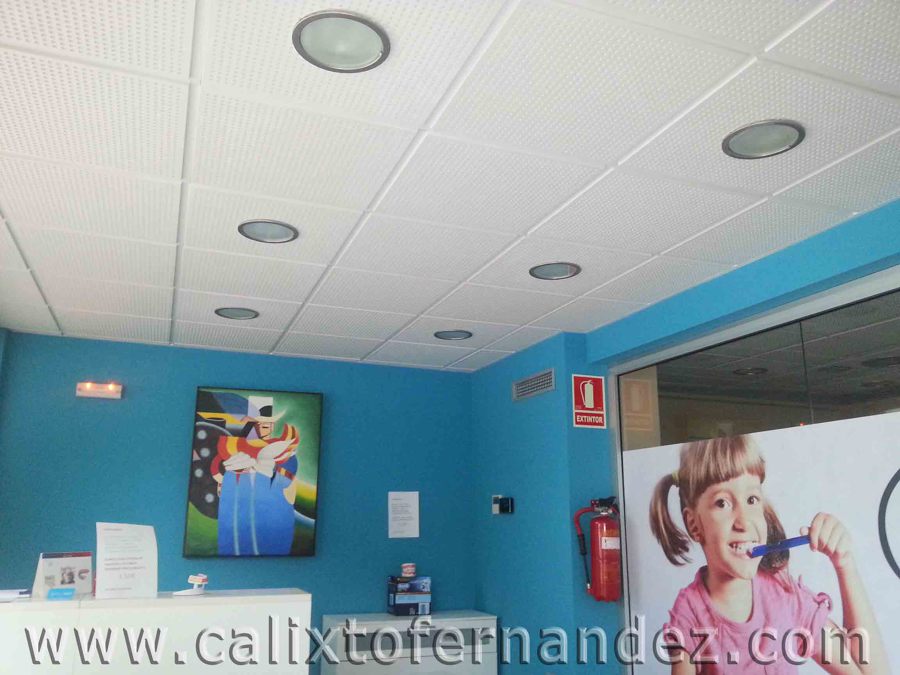 Falso techo escayola