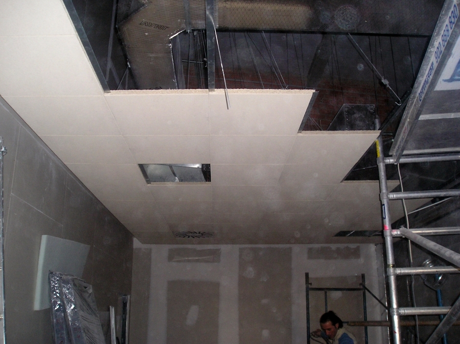 Falso techo rejistrable