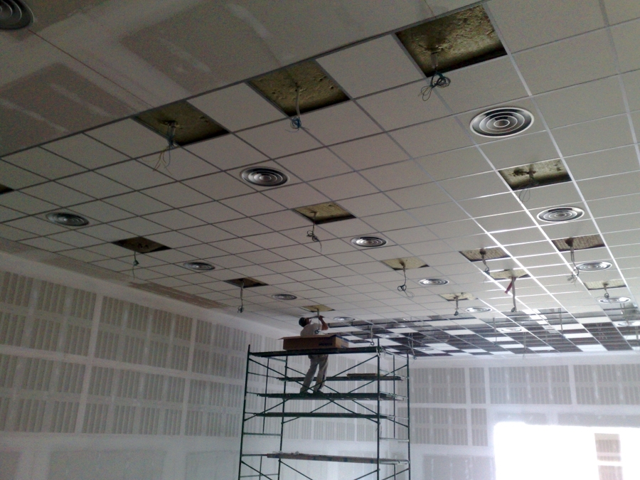 Falsos techos en locales y naves
