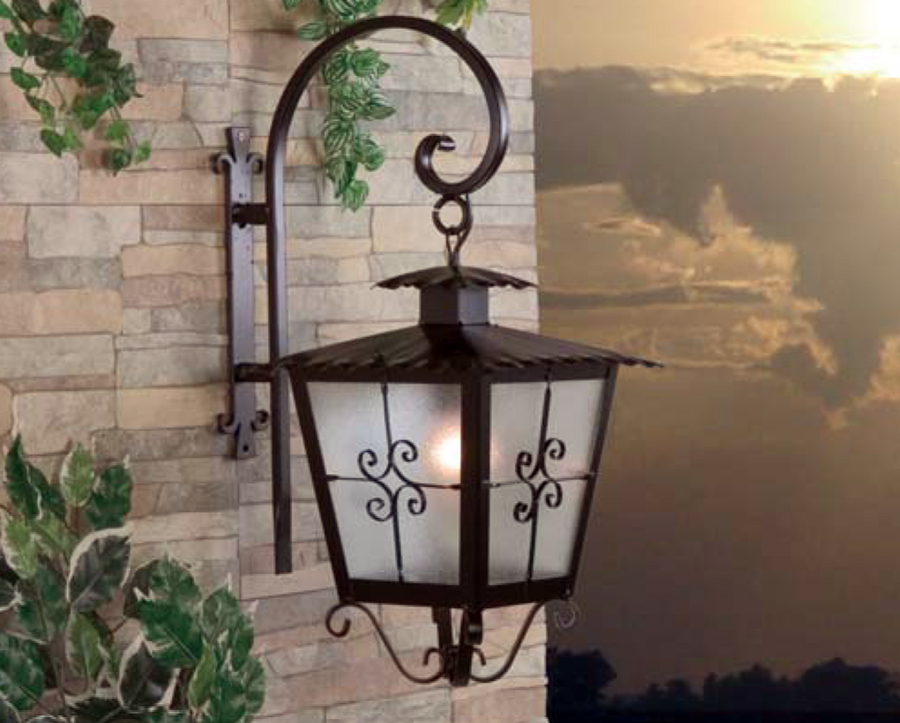 Farol con soporte caracol