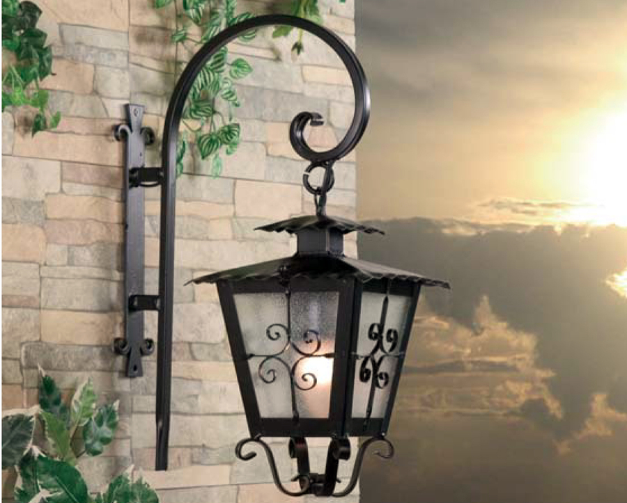 Farol con soporte caracol