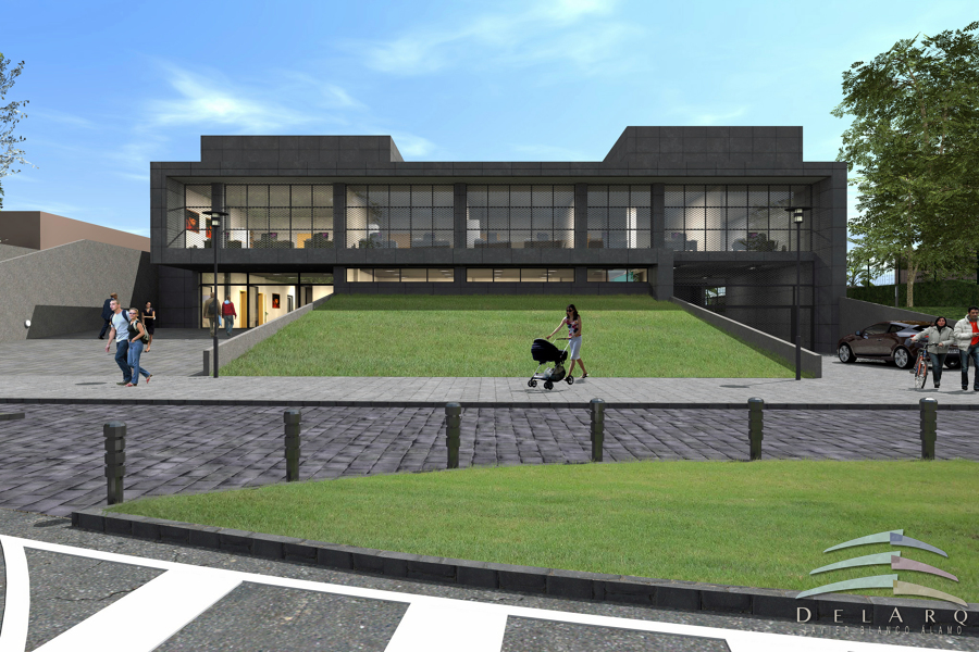 Fase acabados fachada edificio administrativo Algeciras