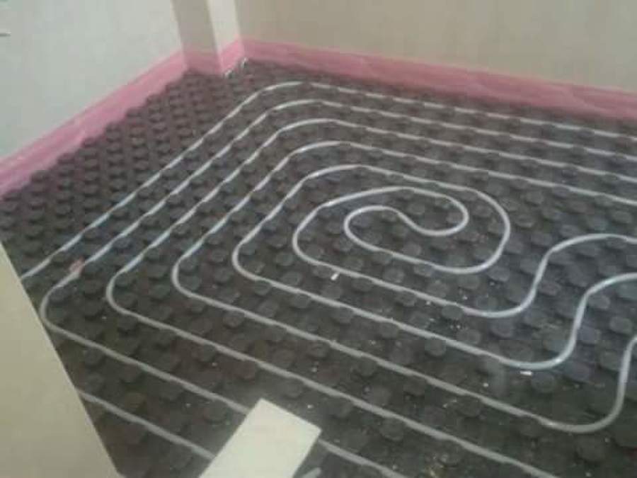 suelo radiante en espiral