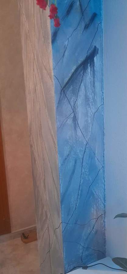 Columna imitación a marmol