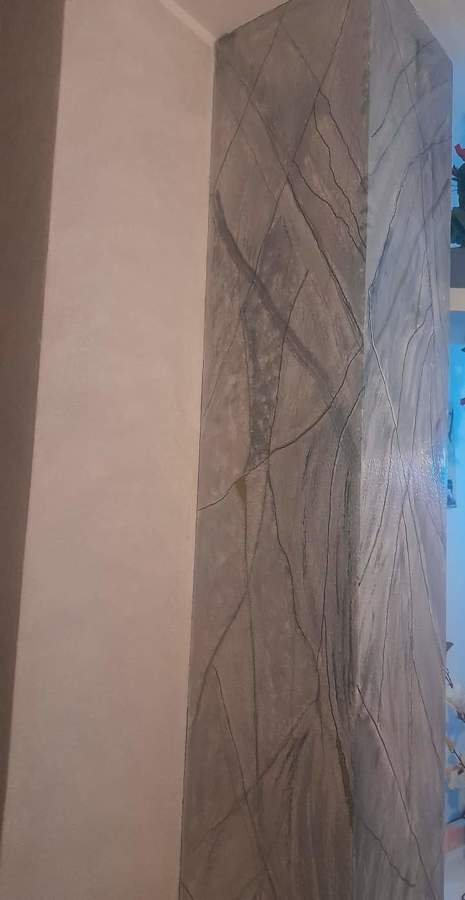 Columna imitación a marmol