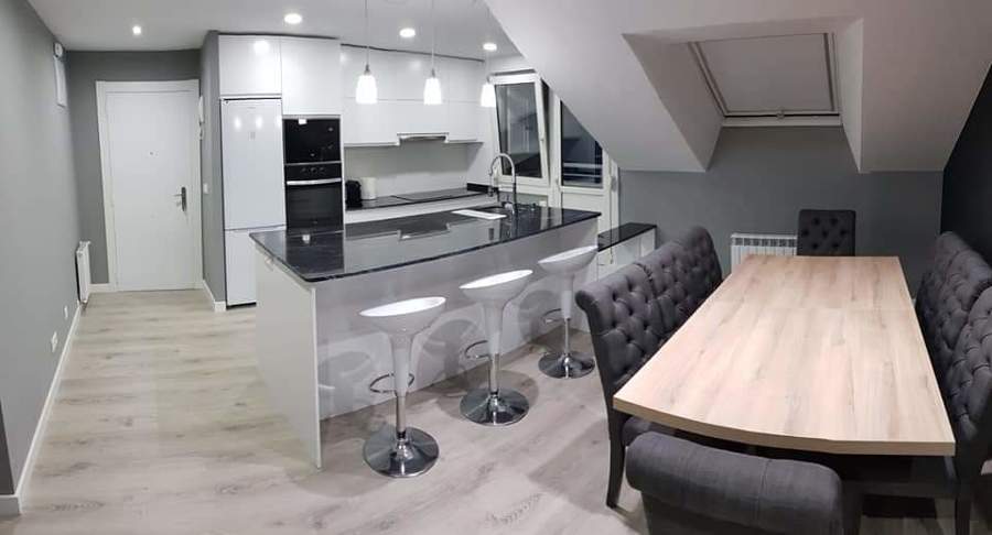 Cocina lacada blanco