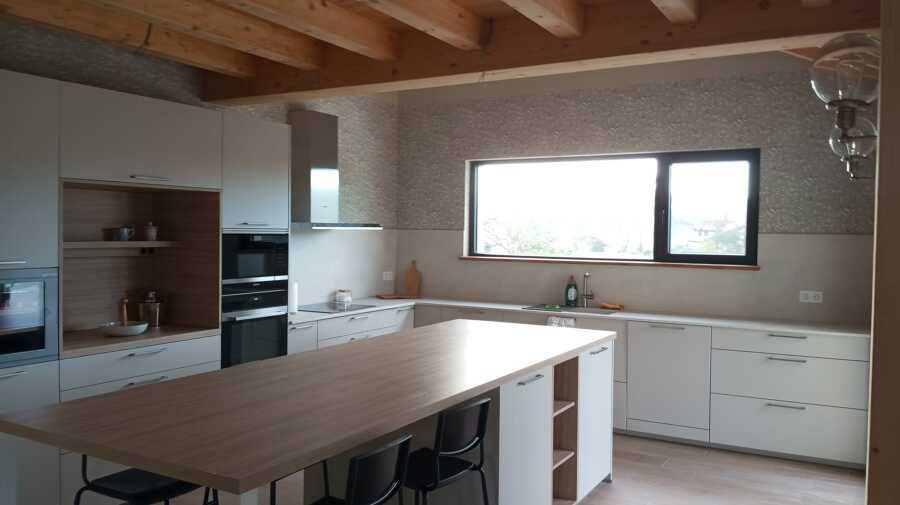 Decoración de cocina con papel pintado