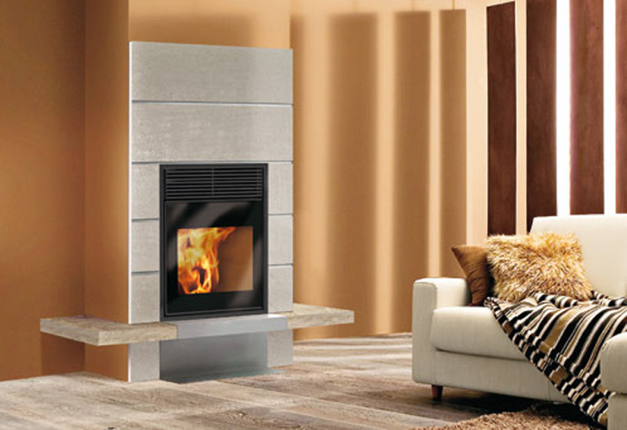 Fuego cerrado de pellet EDILKAMIN PELLET-BLOK