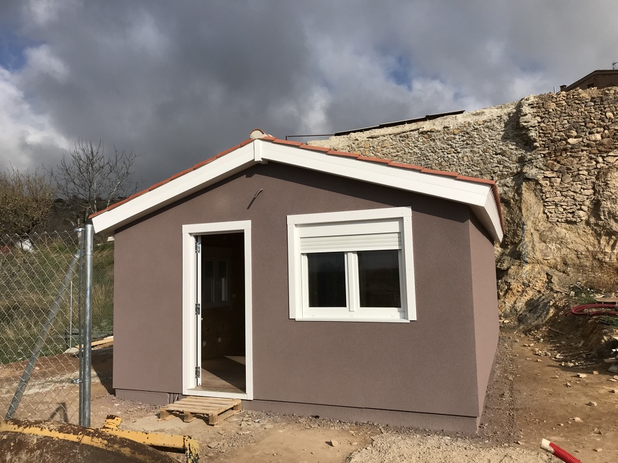 Casas de madera pintada