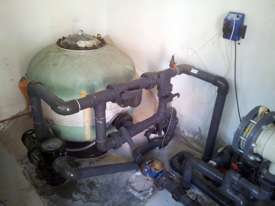 Filtracion piscina publica-Residencial