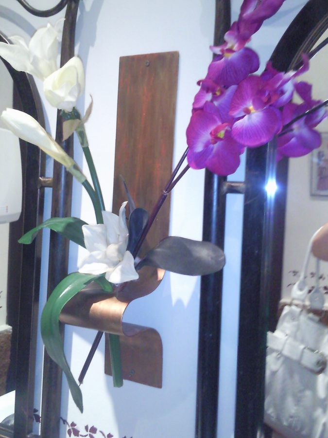 Florero acero corten