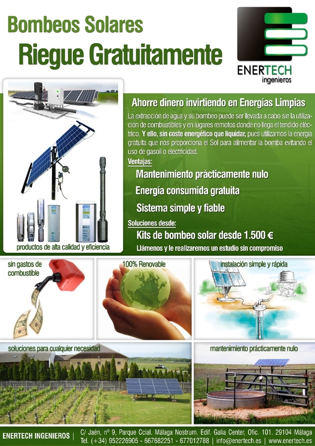Flyer bombeos solares
