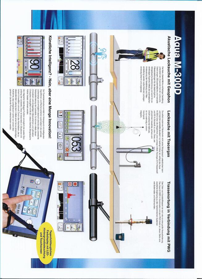 Equipo de detección de fugas de agua con Gas Traza